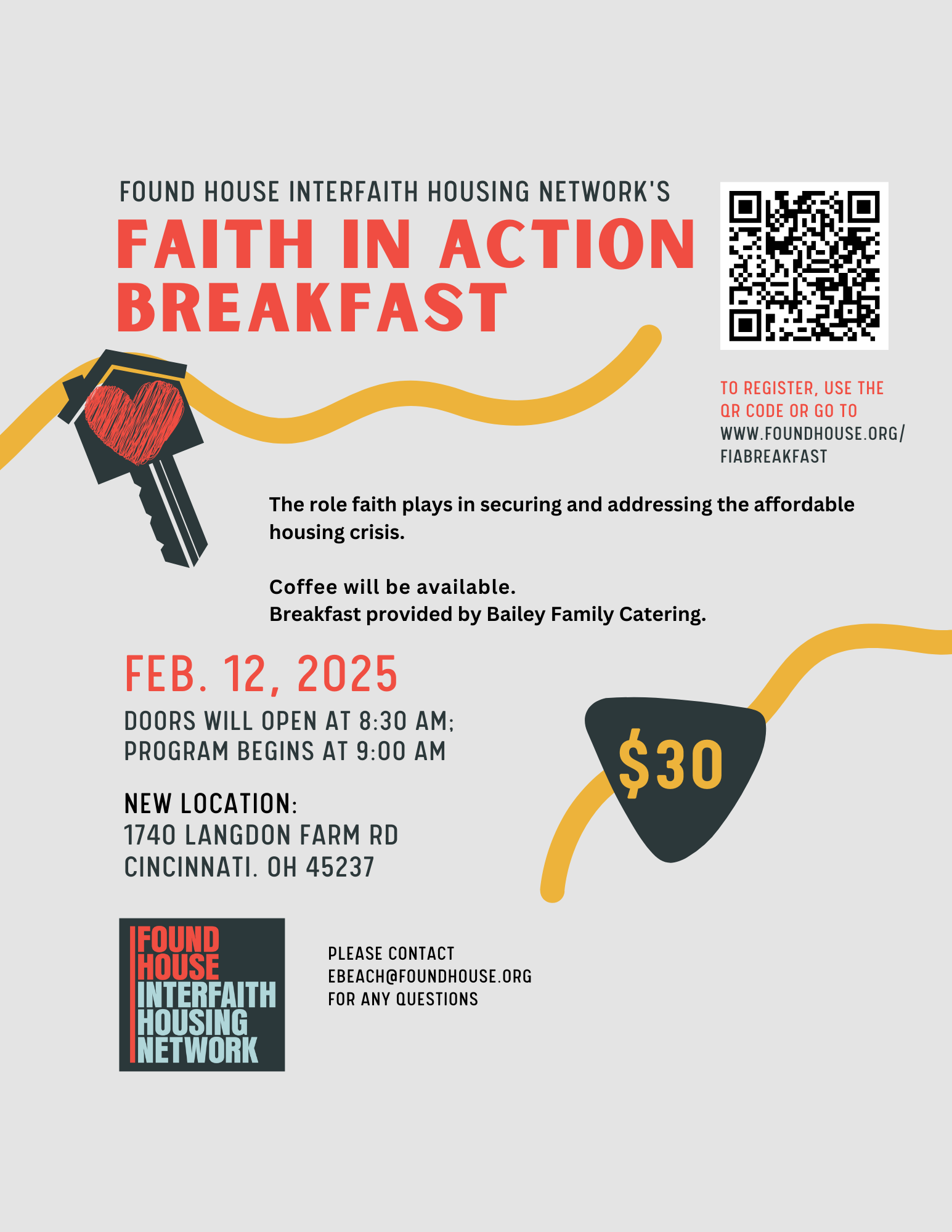 Faith In Action Breakfast Flyer